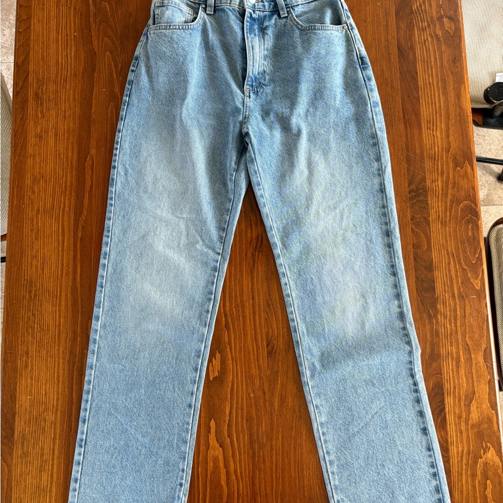 Cotton On Blue Straight Leg Jeans Relaxed Fit